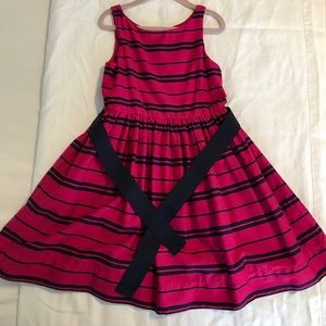 Polo Ralph Lauren Girls Pink & Navy Stripes Dress